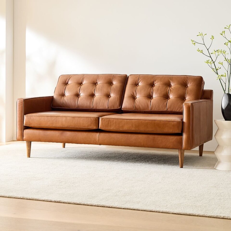 Drake Leather Sofa West Elm UK